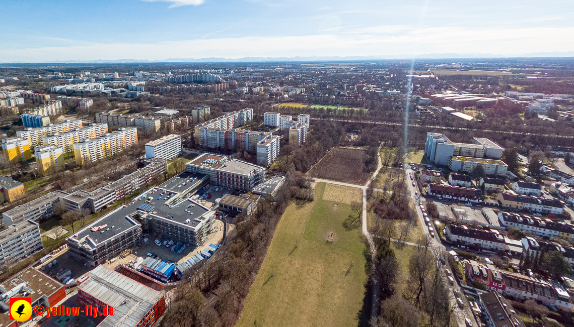 20.02.2023 - Baustelle zur Grundschule am Strehleranger in Neuperlach